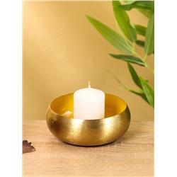 Подсвечник с золотым покрытием, 11×11×4 см