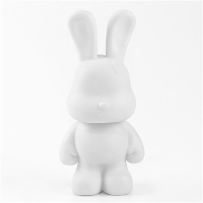 Алмазная мозаика на фигурке с полным заполнением «Зайка», розовый