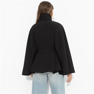 Жакет‑кейп на подкладе, Дикое притяжение (с поясом)