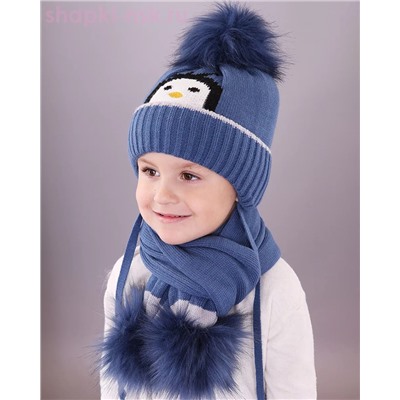 03-60-D Комплект детский (шапка+шарф) (48-50)