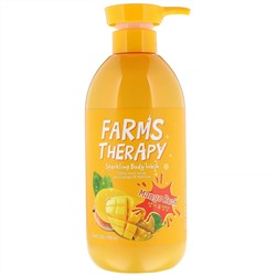 Doori Cosmetics, Farms Therapy, сверкающий гель для душа, манго, 700 мл