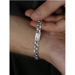 Браслет из чернёного серебра - Бисмарк, 21 см 925 пробы БРБ11021ч