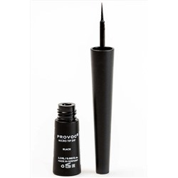 Provoc Жидкая подводка для глаз высокопигментированная / Micro Tip Dipliner 01 Black, черный KRISTALLER, 1107899
