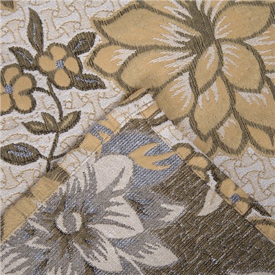 Покрывало гобеленовое Этель «Роскошь», бежевый, 140×200 см, п/э 80%, хл 20% (450 г/м)