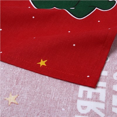 Набор новогодних полотенец «Доляна» Merry catmas 35×60 см-3 штуки,100% хлопок 160 г/м²