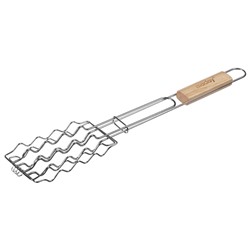 Решётка - гриль для сосисок maclay, 17×8.5 см, нержавеющая сталь, для мангала