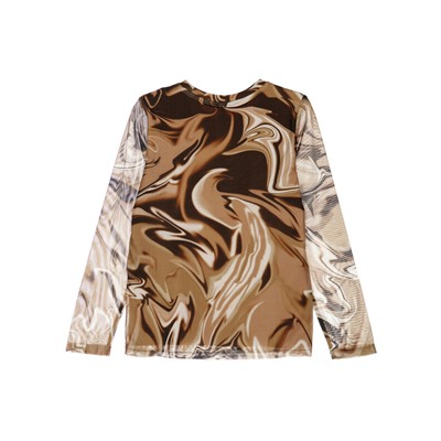 Фуфайка трикотажная для девочек (футболка с длинными рукавами)