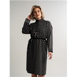 Платье Латута (черно-белое) П15105-18М