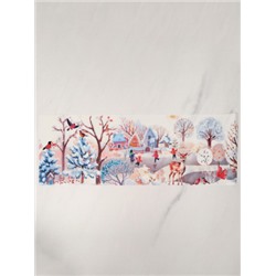 Наклейка новогодняя 59х21 см / 1305 /уп 12/300/ микс