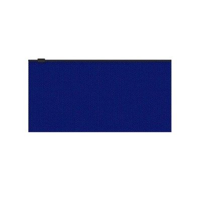 Папка на гибкой молнии 255х130 мм Travel ZIP Diamond Total Blue полупрозрачная синяя 55092 ErichKrause
