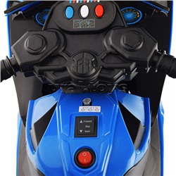 Детский электромотоцикл ROCKET "Байк",1 мотор 20 ВТ,синий