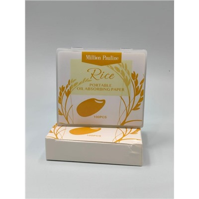 Матирующий салфетки против жирного блеска в футляре с зеркалом, Рис, 100 шт.