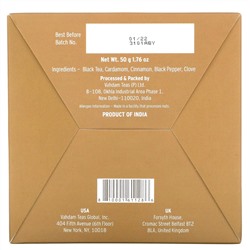 Vahdam Teas, рассыпной чай масала, оригинальный подарочный набор из Индии, 1 жестяная банка