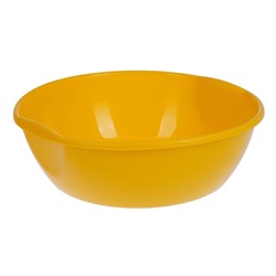 Таз хозяйственный круглый, 5 л, пластик, МИКС