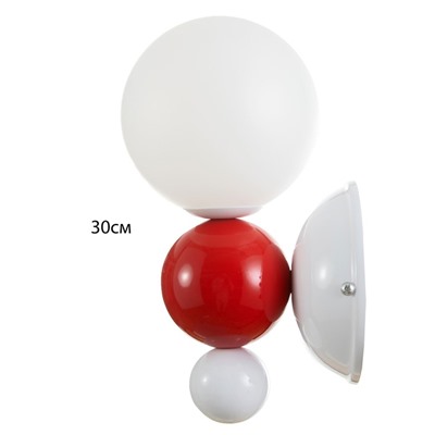 Светильник «Луиджи» LED 7 Вт 3000-6000К бело-красный 12×25 см