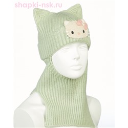01-45-H Балаклава-шлем для девочки флис (50-52)