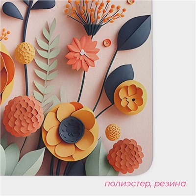 Коврик для дома Доляна Bloom, влаговпитывающий, 40×60 см