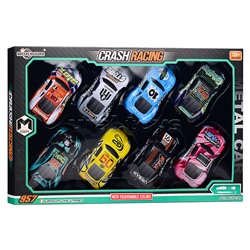 Набор машин "Дорожная гонка" металл, в коробке