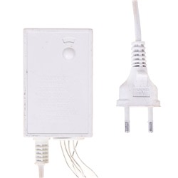 Гирлянда «Бахрома» 4 × 0.6 м, IP44, прозрачная нить, 180 LED, свечение фиолетовое, 8 режимов, 220 В