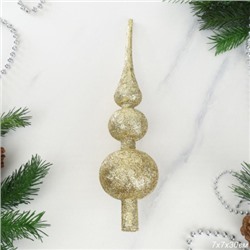 Верхушка на елку Пика 30 см золотая / ZAF210138 /уп 100/220/