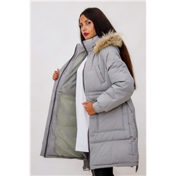 Куртка на поясе с натуральным мехом арт. 23226 НАТАЛИ, 1064297