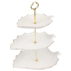 90022-138A Конфетница 3 яруса 4пр керамика LR (х10)