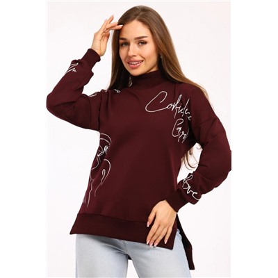 Толстовка женская 88526 (Бордовый)