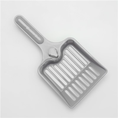 Туалет открытый с боковым входом + совок 50×35×24 см, жёлтый