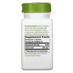 Nature's Way, Parsley Leaf, 900 mg, 100 Vegan Capsules