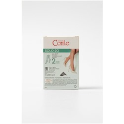 CONTE SOLO 20 (2 пары) Гольфы женские (коробка) CONTE ELEGANT, 933614