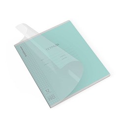 Тетрадь  12л клетка с пластиковой обложкой 65688 Классика CoverPrо fizzy бирюзовая  ErichKrause