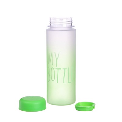 Бутылка для воды My bottle, 500 мл, 19.5×6 см, спортивная, зеленая
