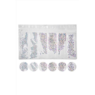Nail Art Набор страз для ногтей, прозрачный KRISTALLER, 1107758