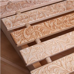 Подголовник для бани и сауны «Русский узор», 34×32×12 см, липа, анатомический, «Добропаровъ»