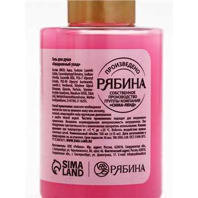 Подарочный набор новогодний «Сладкого года», гель для душа 2 шт. и мочалка для тела, URAL LAB