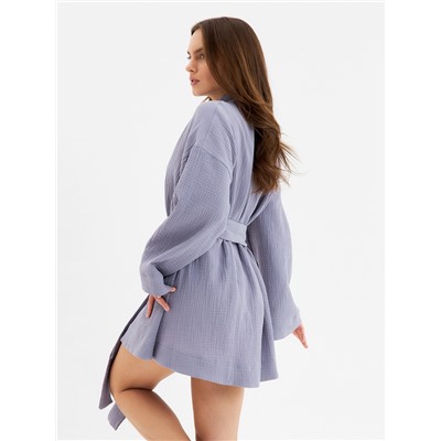 Халат домашний женский KAFTAN Basic, размер 48-50, серый