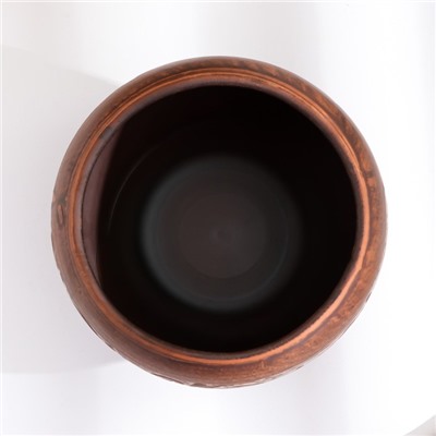 Горшок для жаркого «Ангоб», 700 мл, красная глина