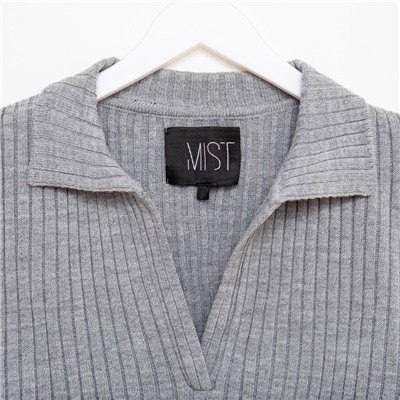 Джемпер с V-горловиной женский MIST, размер 40-42, серый