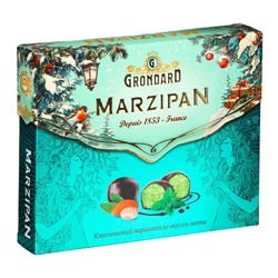 Конфеты подарочные новогодние глазированные марципановые, мятные, 126 г