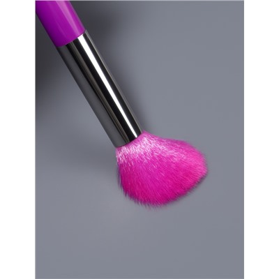 Набор кистей для макияжа COLOR POWER, 8 шт., чехол, фиолетовый