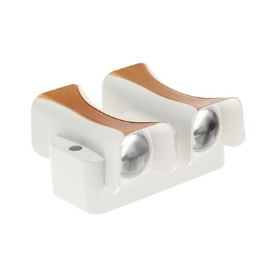 Светильник фасадный «Элегант», 4 Вт, 3000К, 2 луча, IP65, 220 В, пластиковый корпус, белый, свечение тёплое белое