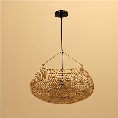 Светильник потолочный из ротанга «Рахарьо», 1×120 Вт, Е27, 43×34×25 см