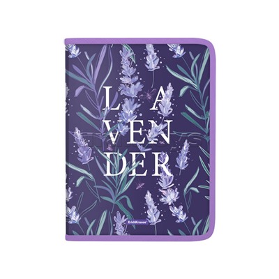 Папка на молнии пластиковая A4 Lavender