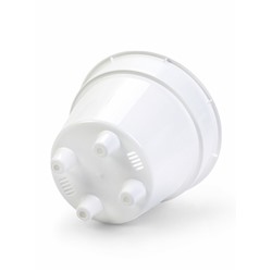 Кашпо для цветов «Клевер», 4.5 л, d=20 см, h=18 см, пластик, белый