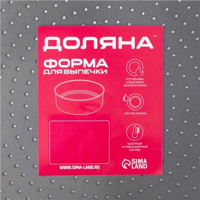 Форма для выпечки Доляна Galaxy, 30×3 см, разъёмная, перфорированная, антипригарное покрытие