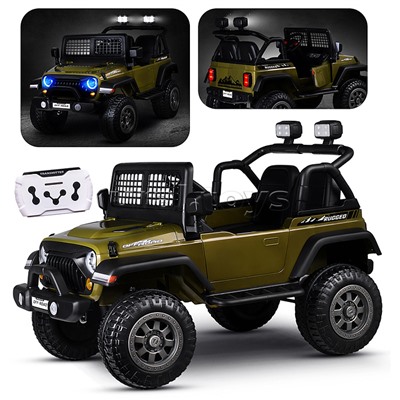 Электромобиль детский "Городской внедорожник" (цвет зеленый)