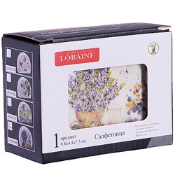 60196 Салфетница на стол 9,5х4,4х7,1см Утренняя свежесть доломит LR (х60)