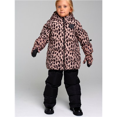 Комплект текстильный с полиуретановым покрытием для девочек: куртка, полукомбинезон