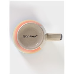 Кружка Доляна «Индия», 300 мл, керамика, оранжевая