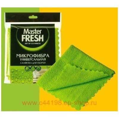 MASTER FRESH Салфетка Микрофибра универсальная для уборки 30*30см 1 шт
